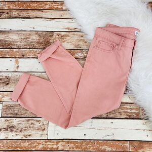 Jessica Simpson Women's Rolled Crop Skinny Jeans Size 8/29 Pink Stretch NWOT